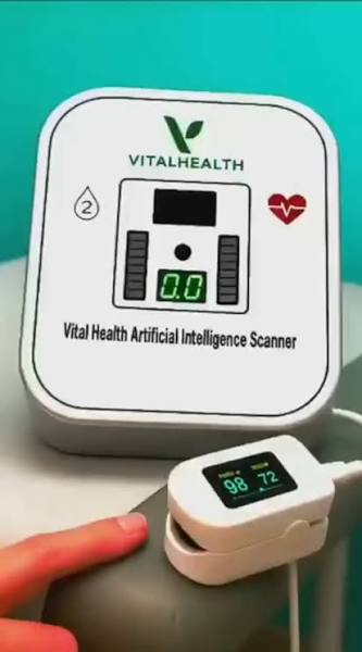 Escáner celular biomagnético con sensor de pulso